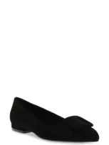 Anne Klein Kalea Pointy Toe Flat In Black