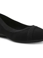 Anne Klein Women's Occuria Pointed Toe Flats In Black Stretch