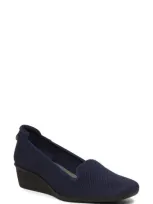 Anne Klein Winnefred Wedge Pump In Navy Rep