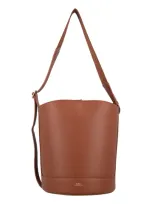 Apc Ana Bucket Bag In Brown