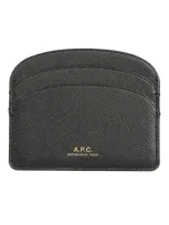 Apc A.p.c. Demi-lune Card Holder In Black