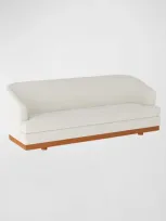 Arteriors Bishop Sofa, 88" In Frost White