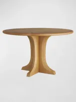 Arteriors Brazos Bistro/entry Table, 48" Round In Oyster