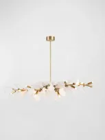 Arteriors Delmar 58" 12-light Chandelier In Clear