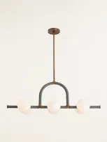 Arteriors Harrison Linear Chandelier In Brown