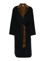 Aspesi Wool Coat In Blue