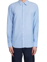 Aspesi Buttoned Sleeved Shirt In Blue