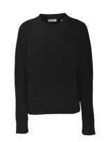 Aspesi Crewneck Sleeved Sweater In Navy