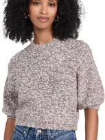 Astr Women's Colette Puff-sleeve Sweater In Ash Pink