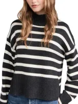 Astr Sophea Sweater Charcoal Cream