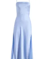 Astr The Label Satin Slipdress In Sky Blue