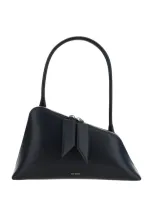 Attico Sunrise Shoulder Bag In Black