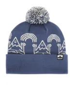 Autumn Headwear Mindful Mountain Pom Beanie In 더치블루