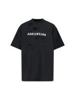 Balenciaga Logo T-shirt In Black  