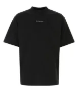 Balenciaga Man Black Cotton Oversize T-shirt