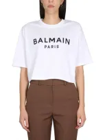 Balmain T-shirt With Logo In White