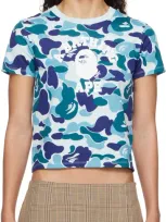 Bape Blue Abc Camo Mini T-shirt