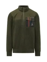 Barbour X Baracuta Miller Sweatshirt In Green