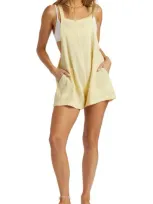 Billabong Beach Crush Cotton Gauze Cover-up Romper In Cali Rays