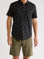 Billabong Chase Short Sleeve Button-up Shirt In Black