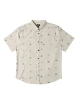 Billabong Kids' Sundays Cotton Button-up Shirt In Cream