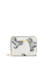 Bimba Y Lola Graphic-print Zipped Wallet In 白色