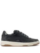 Bimba Y Lola Snakeskin-effect Sneakers In Black