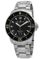 Blancpain Fifty Fathoms Automatic Black Dial Men's Watch 5050 12b30 98b In Black / Grey