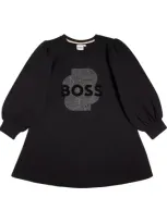 Bosswear Kids' Logo T-shirt Dress In Black