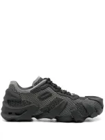 Bottega Veneta Flex Mesh And Rubber Sneakers In Light Graphite,black