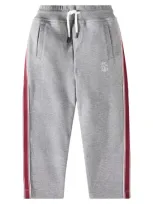 Brunello Cucinelli Kids' Cotton-blend Sweatpants In Grey