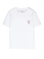 Brunello Cucinelli Kids' Logo-print T-shirt In White