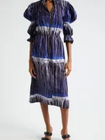 Busayo Alaiye Midi Dress In Blue