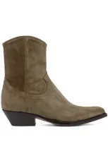 Buttero 40mm Flee Ankle Boots In Brown