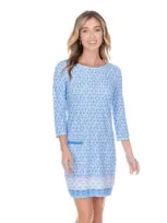 Cabana Life Cabana Shift Dress In Blue