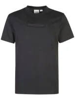 Calvin Klein Logo-patch T-shirt In 黑色