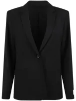 Calvin Klein Single-breasted Blazer In Black