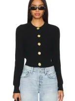 Cara Cara Ellery Cardigan In Black Knit