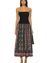 Cara Cara Glasbury Dress In Eme Mauve Damask