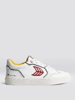 Cariuma Star Wars Vallely White Leather Fighter Pilot Red Logo Sneaker Women In White/star Wars Fighter Pilot