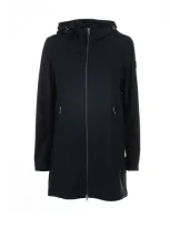 Colmar Long Black Jacket In Stretch Softshell