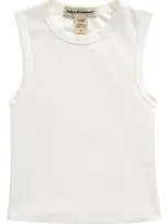 Cotton Emporium Kids' Rib Muscle Tee In White