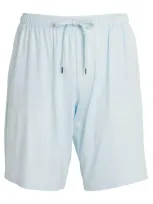 Derek Rose Basel Lounge Shorts In Blue