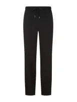 Derek Rose Basel Lounge Trousers In Black