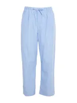 Derek Rose Cotton James Lounge Trousers In Blue