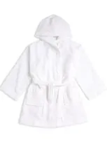 Derek Rose Kids' Cotton Robe In White