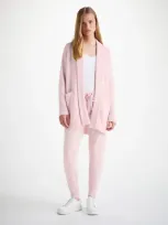 Derek Rose Women's Cardigan Nina Cashmere Ice Pink