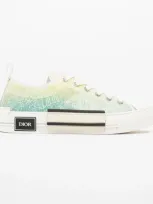 Dior X Shawn Stussy B23 Low Top Sneaker / Canvas In Green