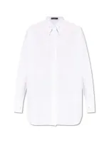 Dolce & Gabbana Floral-embroidery Point-collar Shirt In ホワイト