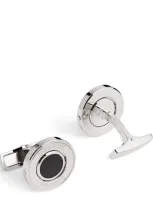 Dunhill Silver And Onyx Cufflinks In Metallic